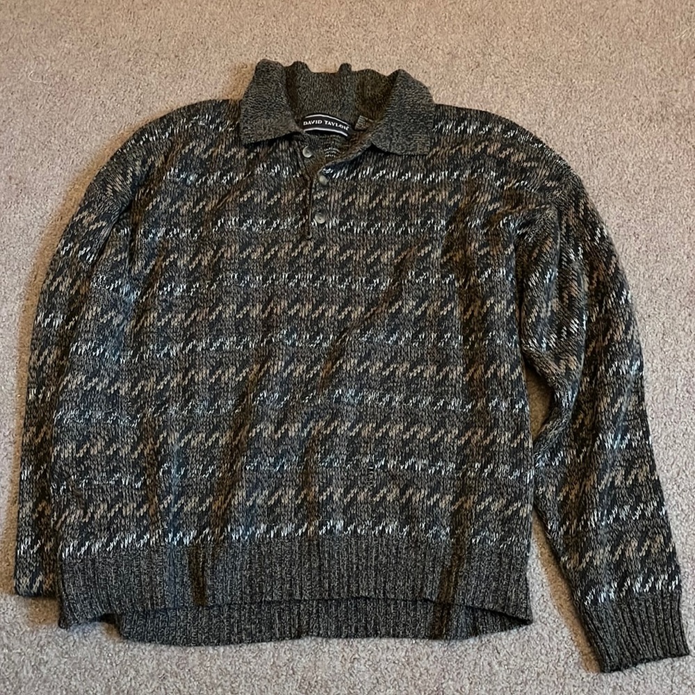 multicolored sweater